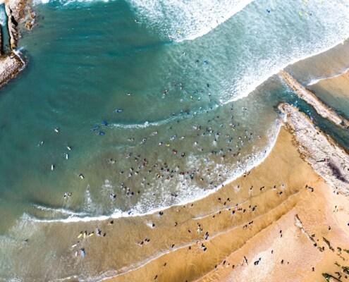 Bude Beach Aerial View